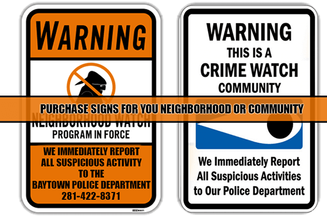 Neighborhod Sign Purchase