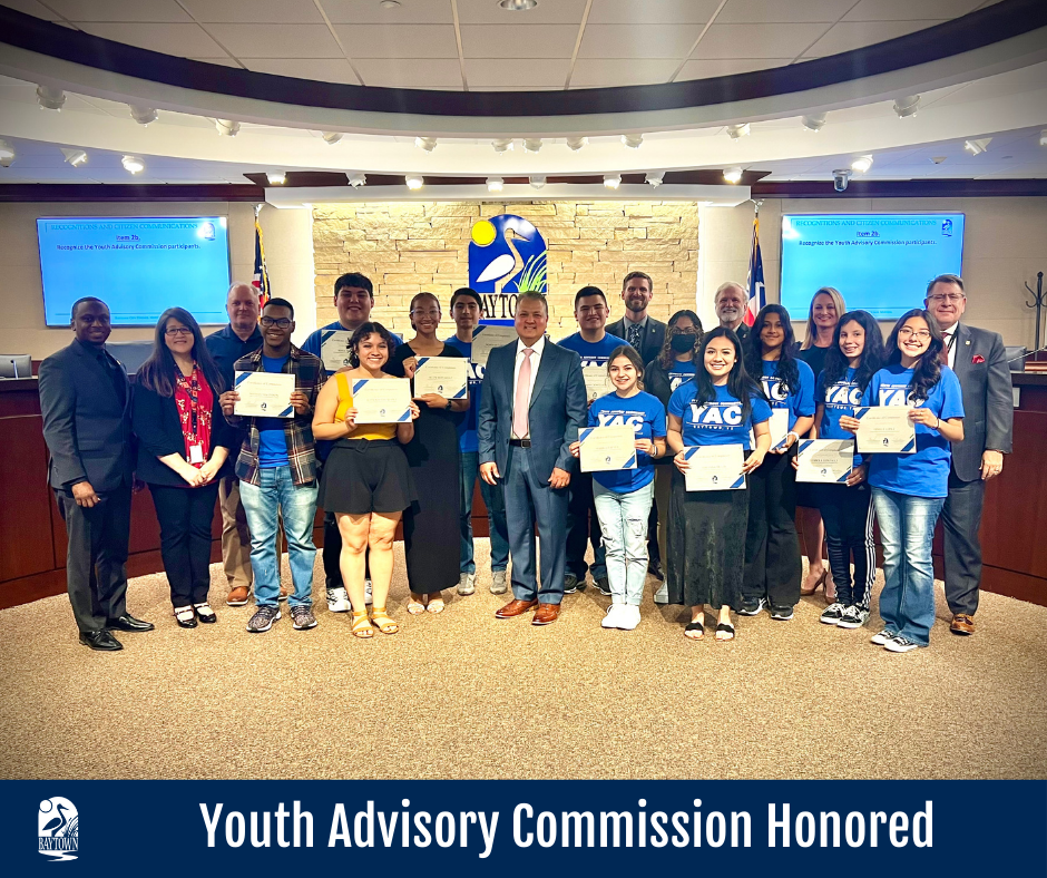 Youth Advisory Commission Honored