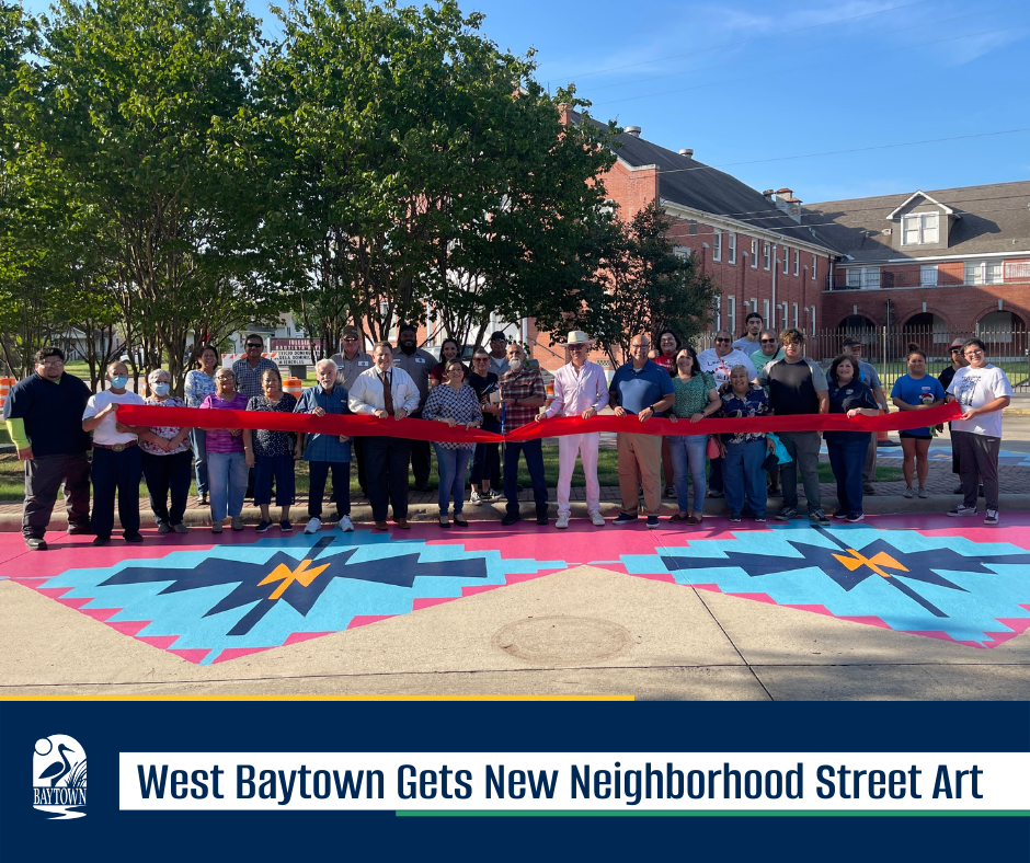 West Baytown Gets New Neighborhood Street Art