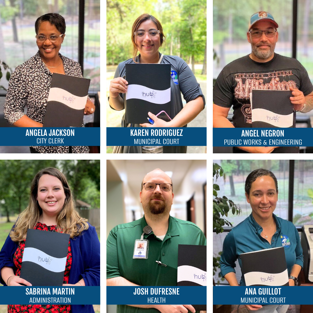 Manager Series II completers. Angela Jackson, City Clerk. Karen Rodriguez, Municipal Court. Angel Negron, Public Works & Engineering. Sabrina Martin, Administration. Josh Dufresne, Health. Ana Guillot, Municipal Court.