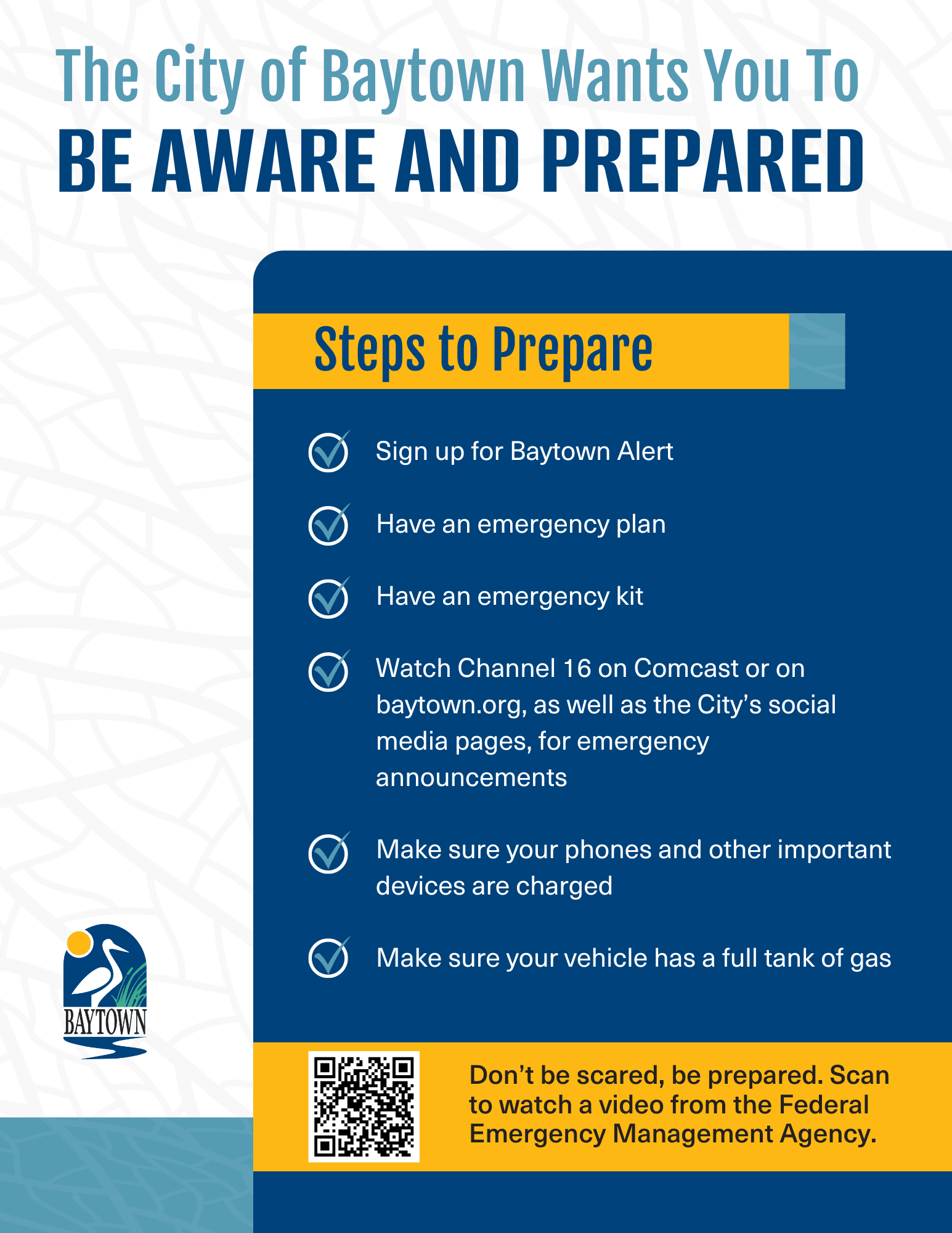 be aware and prepared (2)