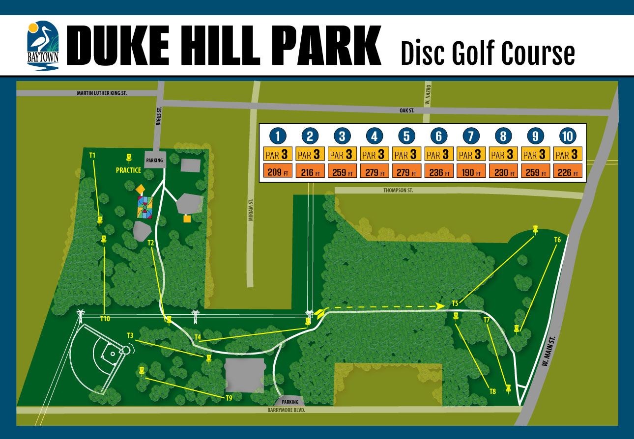 Duke Hill Disc Golf Course Baytown
