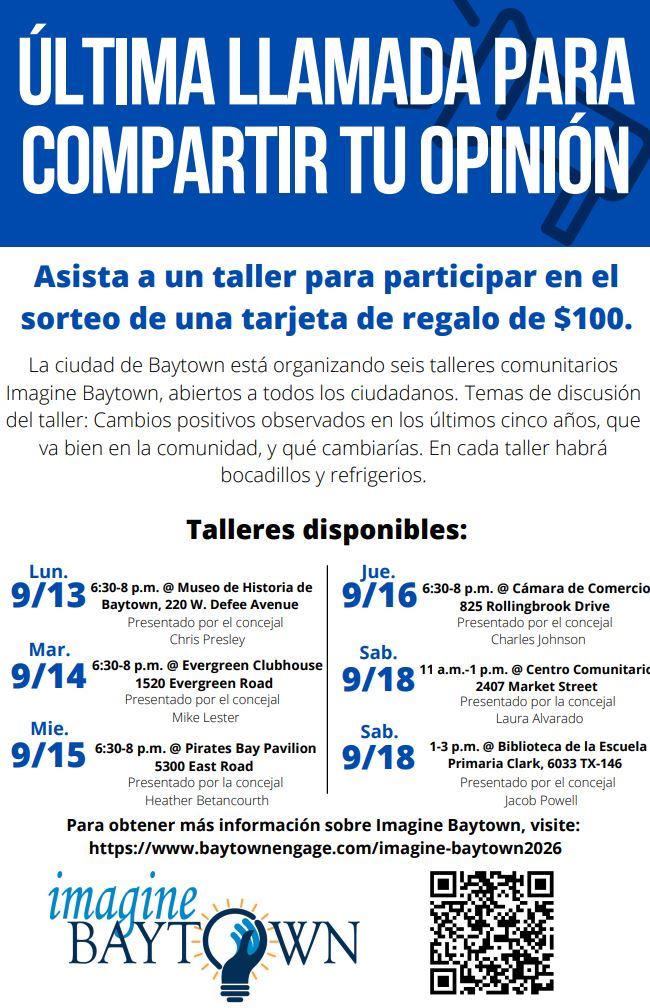 Imagine Baytown Last Call Spanish